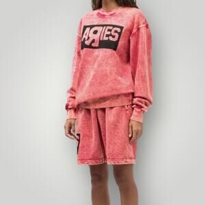 Vans X Aries Acid Wash Sweatshirt and Sweatshort sz M Limited Edition